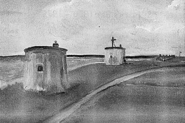 Impression of Martello Towers Nos 26 and 27